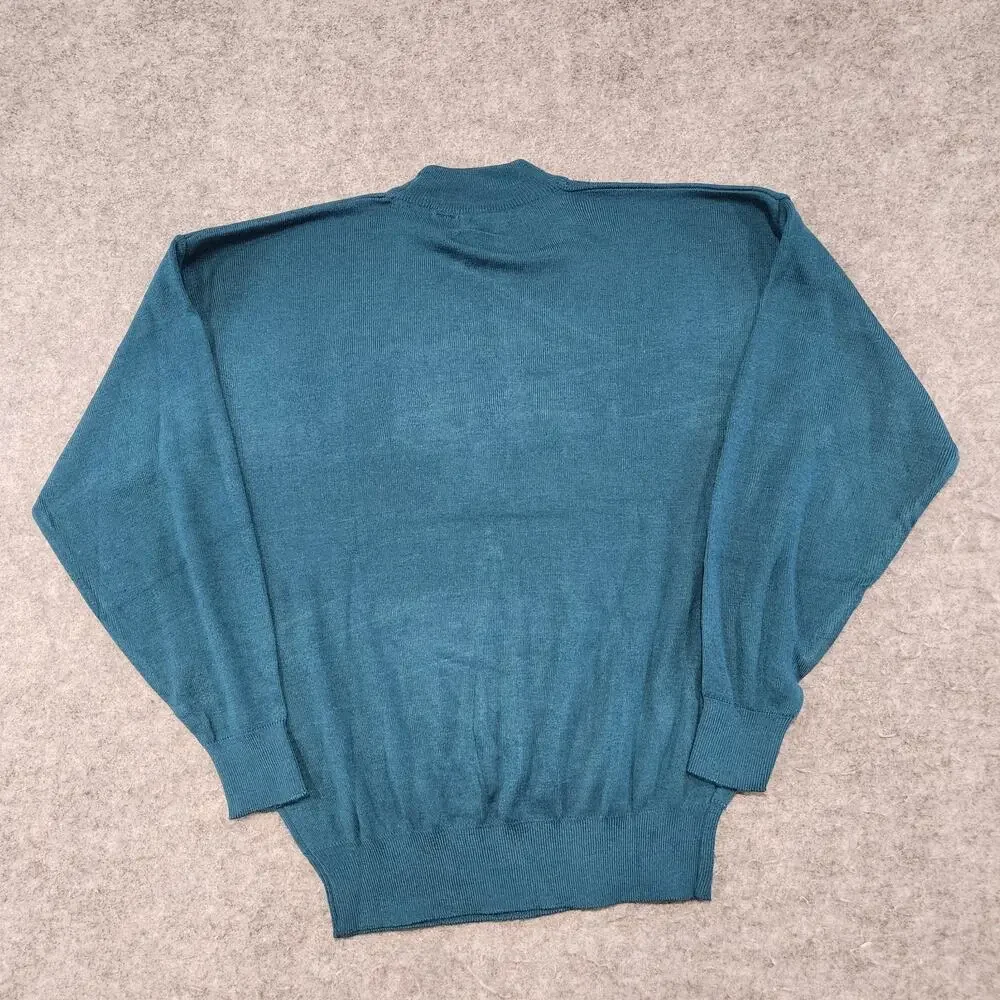 VTG Pagliano Mens L Large Cote D'Azur French Riviera Knit Embroidered Sweater‎